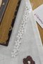 10-Piece Jasmine Flower Snap Clip Knitted Hair Ornament White - Ornament Barrette Hoop Earring Metal - 2