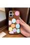 iPhone 16 Compatible, Funny Smiley Face Pattern Leather Texture Silicone Phone Case. - 2