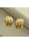 Textured Burgu Gold Earrings