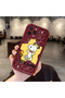 iPhone 15 Pro Max Compatible Impact Protection Lens Protection Claret Red Silicone Case Cute Snoopy Pattern
