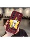 Samsung Galaxy A55 Compatible Impact Protection Lens Protection Claret Red Silicone Case Cute Snoopy Pattern - 2