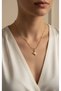 Steel Necklace Gold Color Minimal Geometric Figure Women's Necklace
