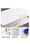 Contemporary Coffee Table 120×60cm with Open Storage Compartment, Elegant White Tabletop - 5