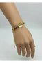 Steel Gold Tree Detail Bracelet - 25-Blk318