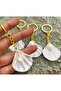 Pearl Oyster Gold Chain Keychain 50 Pieces - 3
