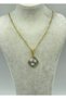 Steel gold plated necklace - 25-clkk122 - 2