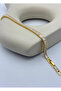 Steel gold baguette stone waterway bracelet - 26slb11 - 2