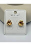 Xuping rose mini oyster earrings - 25-xpkp193 - 2