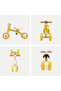 - Toddler Balance Bike, Adjustable handlebar, Indoor/Outdoor Ride, Yellow, 1.5- 3 Y - 5