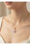 Steel Gold Enamel Necklace - 25-Clkk120