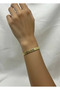Steel gold bracelet - 25-blk340