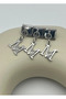 Steel silver dangling nomi letter charm - 25crm37 - 6