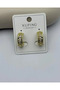 Xuping Gold Stone Twisted Hoop Earrings - 25-Xpkp97 - 2