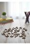 Wooden Alphabet Set 29 Letters - 3 cm Laser Cut Educational Letters Hobby and Decoration Set - 4