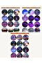 7 Sheets of Round Sky and Landscape Themed Sticker Set (12*17 cm) - 3