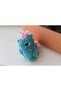 Amigurumi Velvet Thread Dinosaur Keychain - Soft Plush Dino Bag Ornament and Gift (Turquoise) - 3