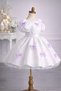 Girls' Dress with Bow Detail, Girls' Graduation Dress - 2