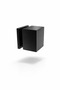 Matte Black Square Furniture Knob – Drawer Cabinet Nightstand Handle – Modern Minimal Design – Pack of 5 - 6
