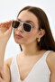 Hablat Luxury Square Uv400 Filtered Men's Cream Brown Ultra Light Sunglasses - 3
