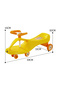 - Ride-On Twist Car for Kids, 360° Steering, Indoor & Outdoor, Yellow, 3-8 Y - 8