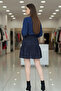 Suede Velvet Pocketless Text Patterned Elastic Mini Women's Shorts Skirt - 3
