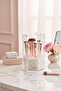 Transparent Makeup Brush Organizer with Lid – Cosmetic Organizer Storage Box