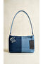 Women's Denim Shoulder Bag Denim Fabric Strap Bag - 2