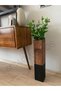 Black Walnut Wooden Vase Flower Holder Bohemian Home Office Decor Home Gift Flower Pot 50 cm (Flower Not Included) - 6