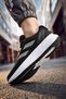 Women's Orthopedic Memory Foam Sole Black Walking Sports Shoes - 5