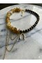 Pendant Yellow Agate Natural Stone and Tiger Eye Natural Stone Original Design Pendant - 2