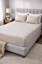 Double Size Rubberized Combed Cotton Bed Sheet