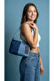Women's Denim Shoulder Bag Denim Fabric Strap Bag - 7