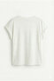 Women's Soft Textured T-Shirt with Sleeve Pockets - 3