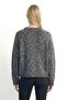 Women's Crew Neck Oversize Knitwear Sweater - Anthracite/Melange - 4
