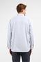Ecru-Black Striped Pattern Hard Collar Long Sleeve Pocketed Comfort Fit Cotton Shirt 1004255276 - 5