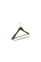 Wooden M023B Barli 40cm Women's Suit, Jacket, Coat Hanger Walnut Color 8 Pieces - 3