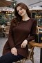 Women's Mercerized Slit Young Mother Seasonal Sweater - 5