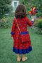 Haq Al Laila Girls Dress, Traditional Emirati Heritage Floral Print Dress - 4