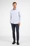Ecru-Black Striped Pattern Hard Collar Long Sleeve Pocketed Comfort Fit Cotton Shirt 1004255276 - 2
