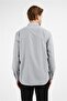 Black-White Striped Pattern Hard Collar Long Sleeve Pocket Comfort Fit Cotton Shirt 1004255280 - 5