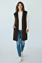 Women's Vest Without Front Buttons with Pockets and Side Slits - 4