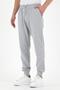 Gray Men's Sweatpants with Labels and Back and Side Pockets, Regular Fit - 2