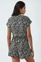 Printed V-Neck Short Leg Mini Jumpsuit Busem Collection - 5