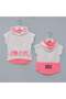 Girl's Short Sleeve T-Shirt - 32567 - White - Pink