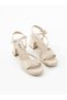 Alya Cream Heeled Women's Shoes - 2