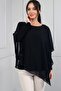 Women's Stone Detailed Chiffon Lycra Long Sleeve Blouse - 2