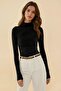 Stand Collar Gather Detailed Sandy Blouse