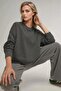Oversize Crew Neck Basic Sweatshirt