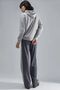 Modal Textured Hooded Sweatshirt and Striped Detail Pants Set Bersan Collection - 3