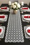 American Service Set, 1 Runner 6 Soup Plates Dinner Service Set, 7 Piece Service Presentation Set - 4